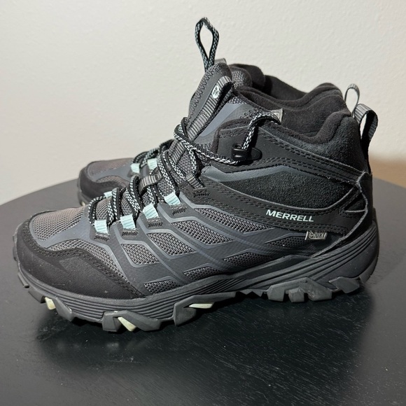Merrill Warm Moab Grey Hiking Boots Women’s Size 6.5 - Picture 4 of 7